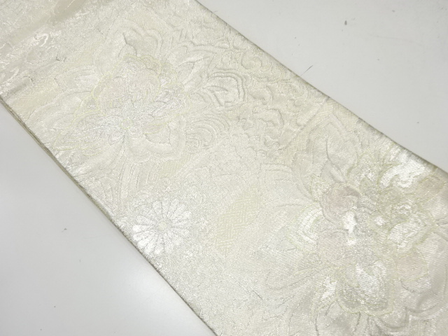 JAPANESE FUKURO OBI / SAGANISHIKI / WOVEN CHINESE FLOWER